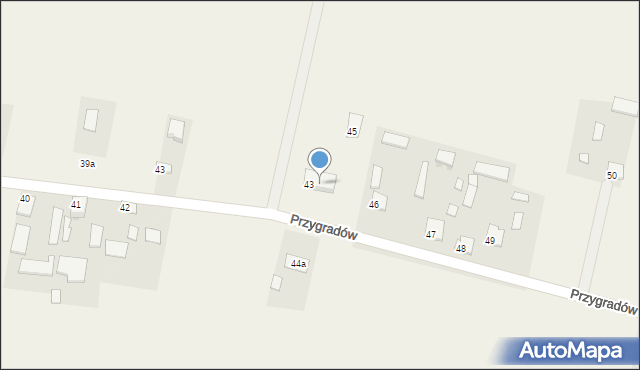 Przygradów, Przygradów, 44, mapa Przygradów