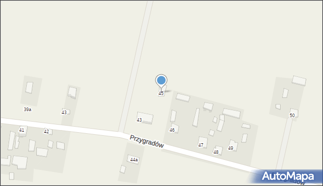 Przygradów, Przygradów, 45, mapa Przygradów