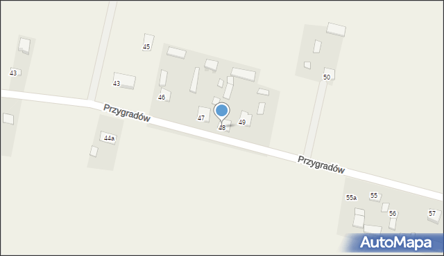 Przygradów, Przygradów, 48, mapa Przygradów