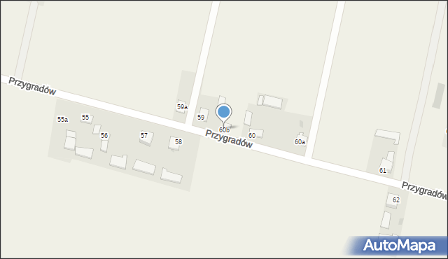Przygradów, Przygradów, 60b, mapa Przygradów
