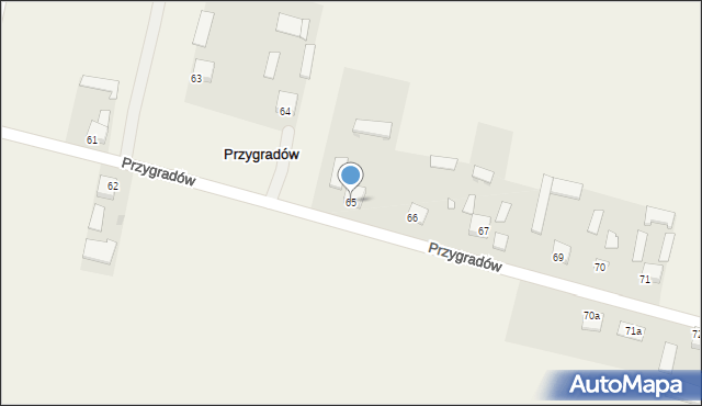 Przygradów, Przygradów, 65, mapa Przygradów