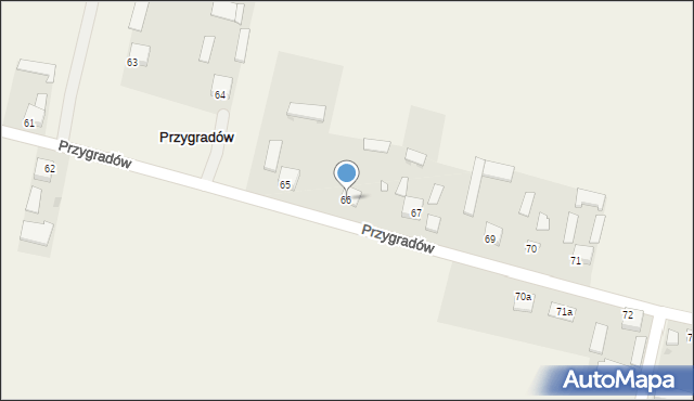 Przygradów, Przygradów, 66, mapa Przygradów