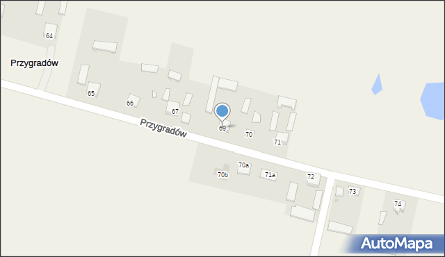 Przygradów, Przygradów, 69, mapa Przygradów