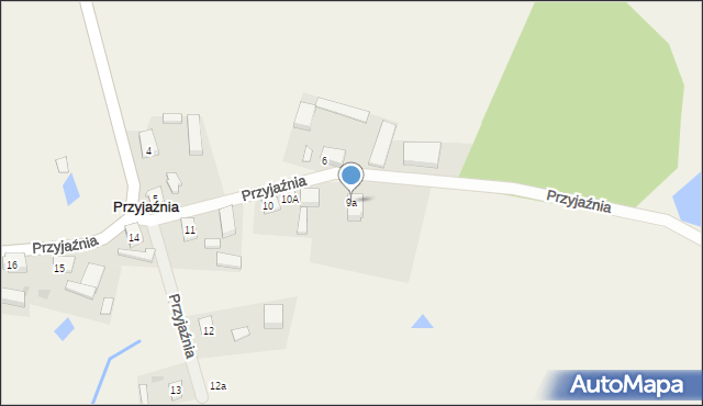 Przyjaźnia, Przyjaźnia, 9a, mapa Przyjaźnia