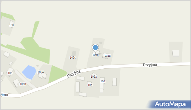 Przyjma, Przyjma, 105b, mapa Przyjma