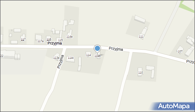 Przyjma, Przyjma, 114b, mapa Przyjma