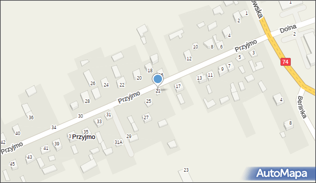 Przyjmo, Przyjmo, 21, mapa Przyjmo