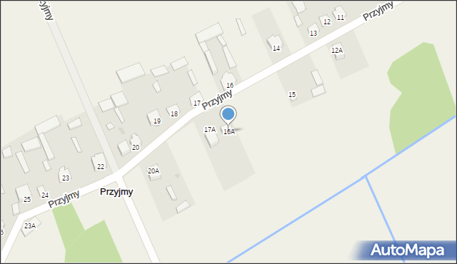 Przyjmy, Przyjmy, 16A, mapa Przyjmy