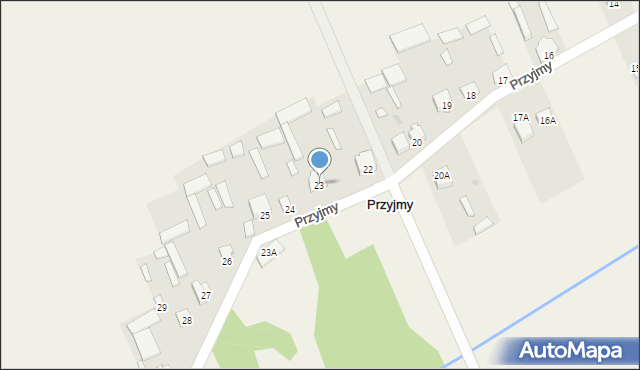 Przyjmy, Przyjmy, 23, mapa Przyjmy