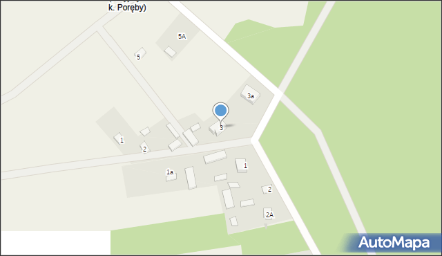 Przyjmy k. Poręby, Przyjmy k. Poręby, 3, mapa Przyjmy k. Poręby