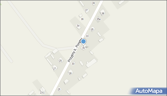 Przyjmy k. Poręby, Przyjmy k. Poręby, 31, mapa Przyjmy k. Poręby