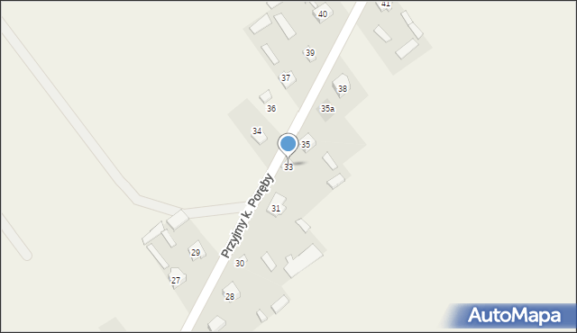 Przyjmy k. Poręby, Przyjmy k. Poręby, 33, mapa Przyjmy k. Poręby