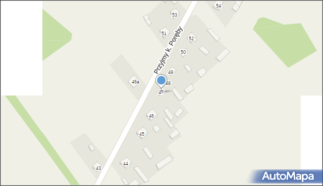 Przyjmy k. Poręby, Przyjmy k. Poręby, 47, mapa Przyjmy k. Poręby