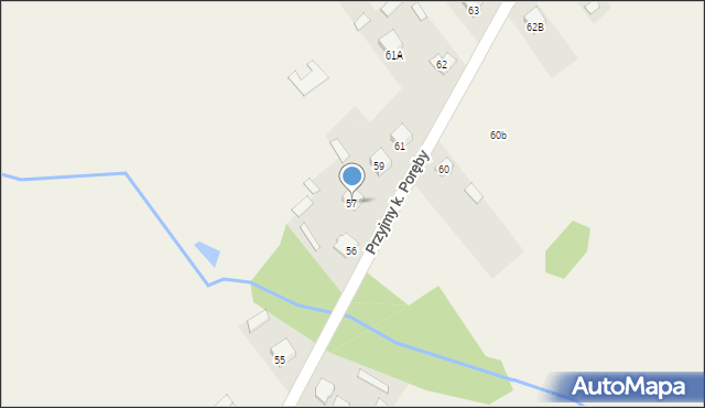 Przyjmy k. Poręby, Przyjmy k. Poręby, 57, mapa Przyjmy k. Poręby