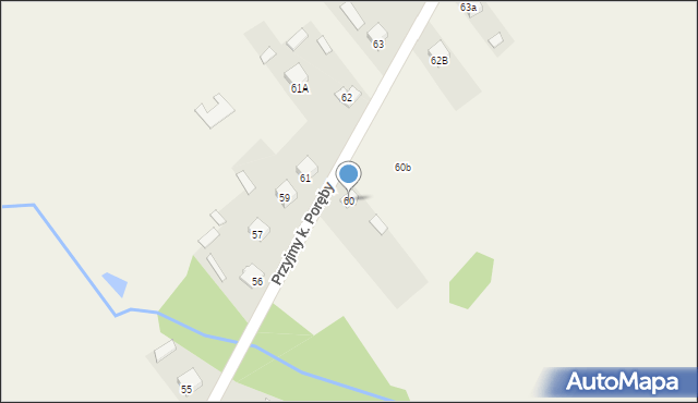 Przyjmy k. Poręby, Przyjmy k. Poręby, 60, mapa Przyjmy k. Poręby