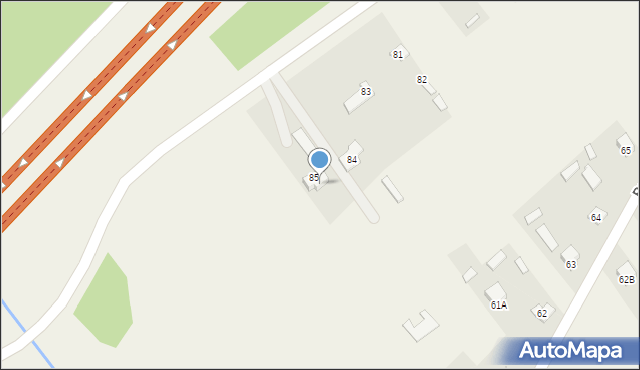 Przyjmy k. Poręby, Przyjmy k. Poręby, 82, mapa Przyjmy k. Poręby