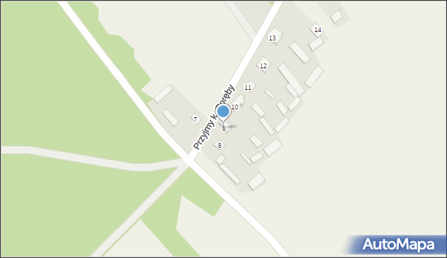 Przyjmy k. Poręby, Przyjmy k. Poręby, 9, mapa Przyjmy k. Poręby