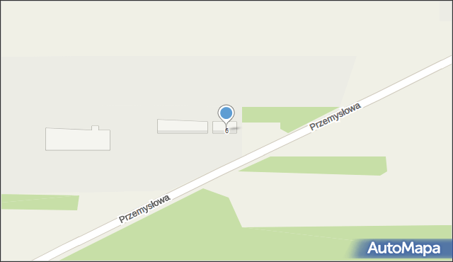 Przykona, Przemysłowa, 6, mapa Przykona