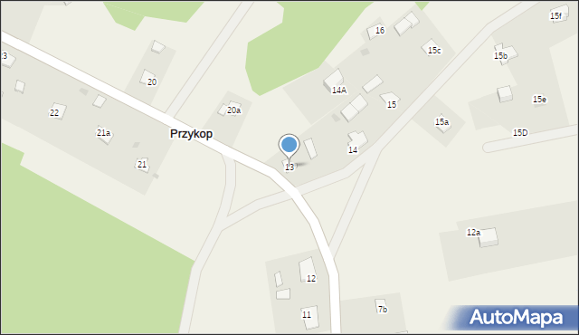 Przykop, Przykop, 13, mapa Przykop