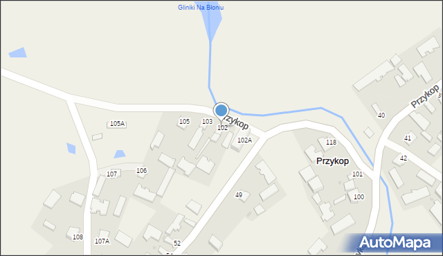 Przykop, Przykop, 102, mapa Przykop