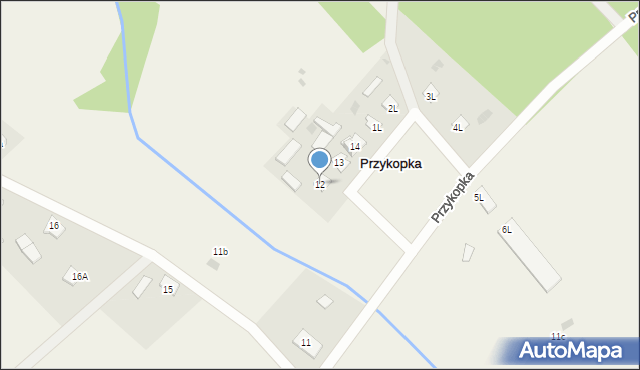 Przykopka, Przykopka, 12, mapa Przykopka