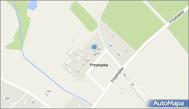 Przykopka, Przykopka, 1L, mapa Przykopka