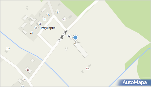 Przykopka, Przykopka, 6L, mapa Przykopka