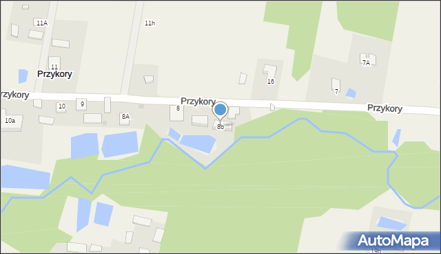 Przykory, Przykory, 8b, mapa Przykory