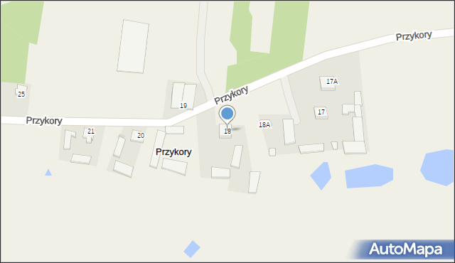 Przykory, Przykory, 18, mapa Przykory