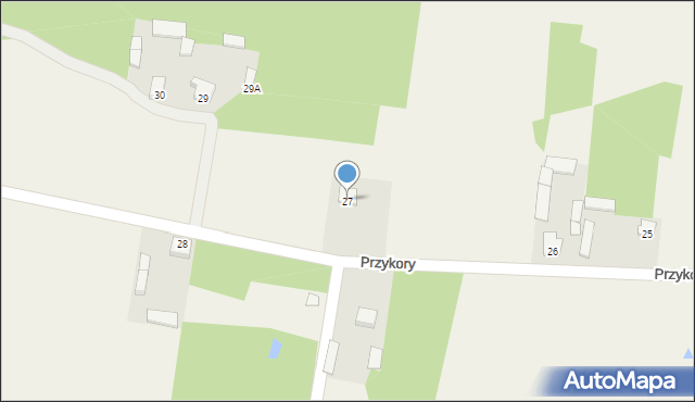 Przykory, Przykory, 27, mapa Przykory