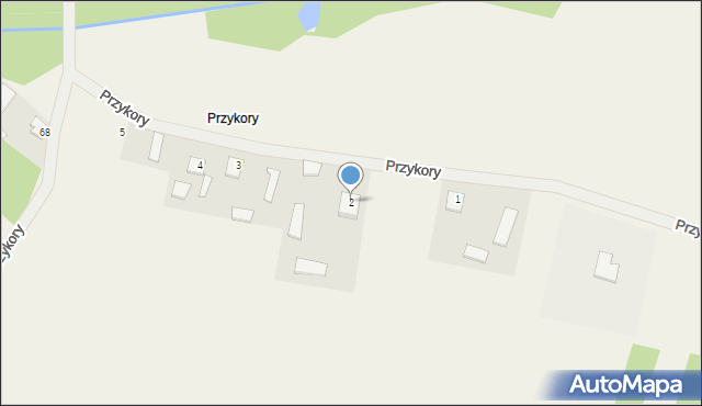 Przykory, Przykory, 2, mapa Przykory