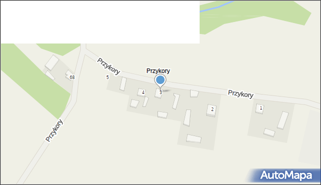 Przykory, Przykory, 3, mapa Przykory