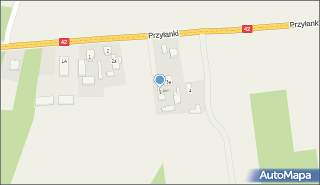 Przyłanki, Przyłanki, 3, mapa Przyłanki