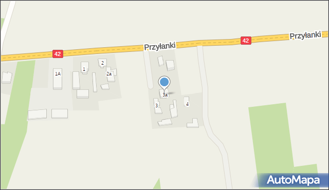 Przyłanki, Przyłanki, 3a, mapa Przyłanki