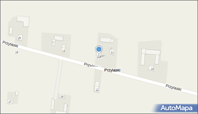 Przylaski, Przylaski, 11A, mapa Przylaski