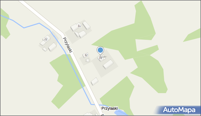 Przylaski, Przylaski, 33, mapa Przylaski