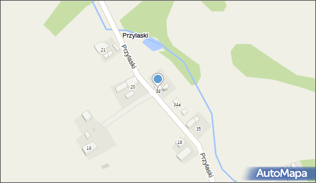 Przylaski, Przylaski, 34, mapa Przylaski