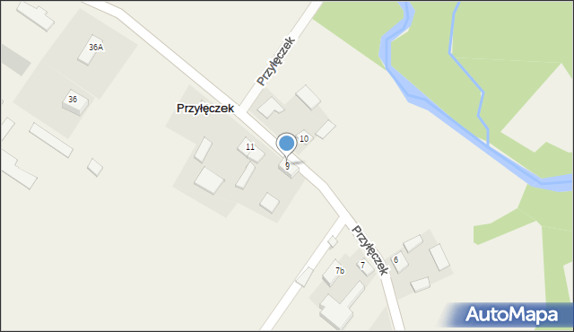 Przyłęczek, Przyłęczek, 9, mapa Przyłęczek