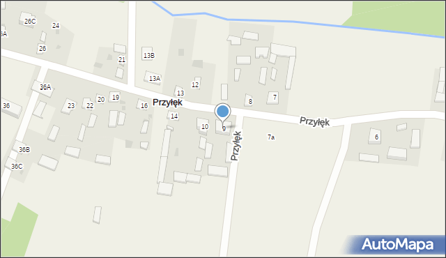 Przyłęk, Przyłęk, 9, mapa Przyłęk