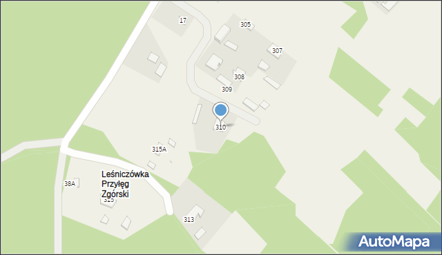 Przyłęk, Przyłęk, 310, mapa Przyłęk