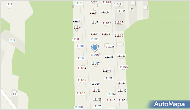 Przyłęk, Przyłęk, 111/15, mapa Przyłęk