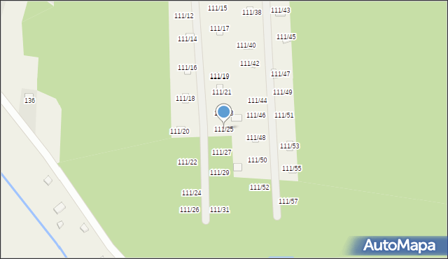 Przyłęk, Przyłęk, 111/25, mapa Przyłęk