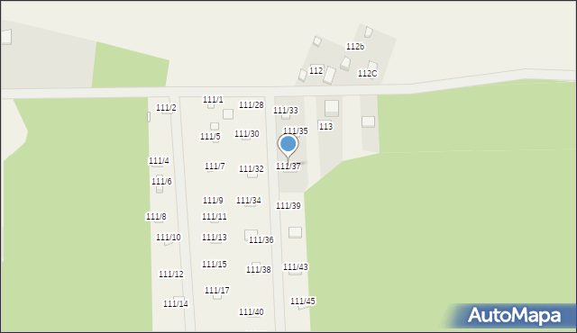 Przyłęk, Przyłęk, 111/37, mapa Przyłęk