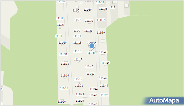 Przyłęk, Przyłęk, 111/38, mapa Przyłęk