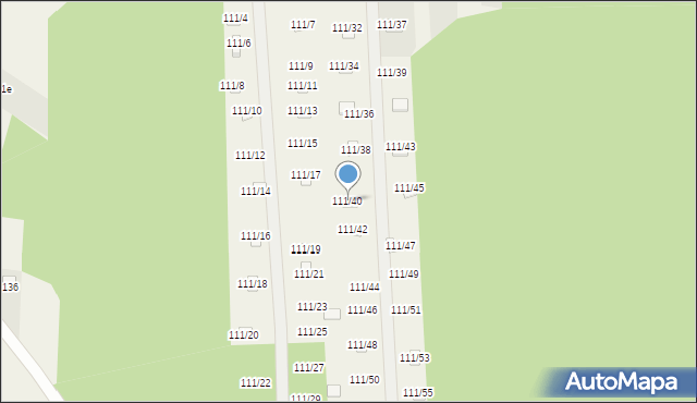 Przyłęk, Przyłęk, 111/40, mapa Przyłęk