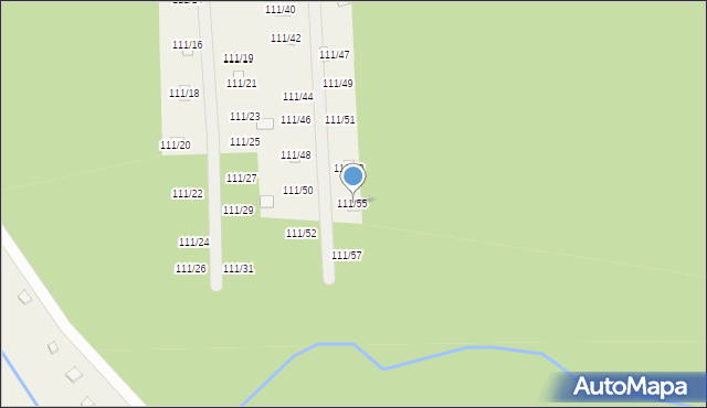 Przyłęk, Przyłęk, 111/55, mapa Przyłęk