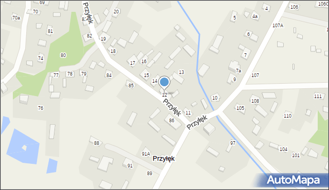 Przyłęk, Przyłęk, 12, mapa Przyłęk