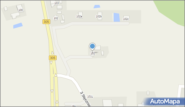 Przyłęk, Przyłęk, 101, mapa Przyłęk