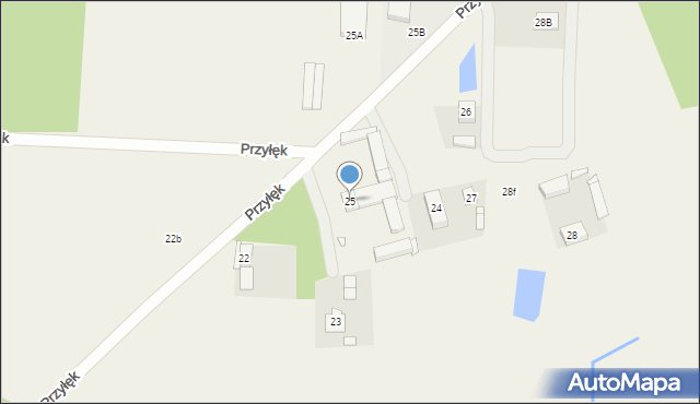 Przyłęk, Przyłęk, 25, mapa Przyłęk