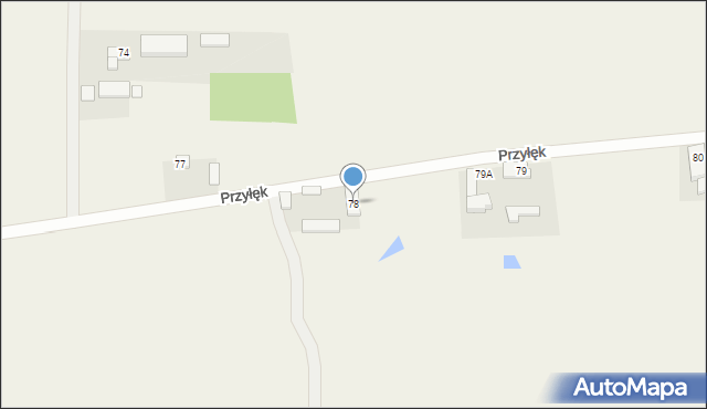 Przyłęk, Przyłęk, 78, mapa Przyłęk